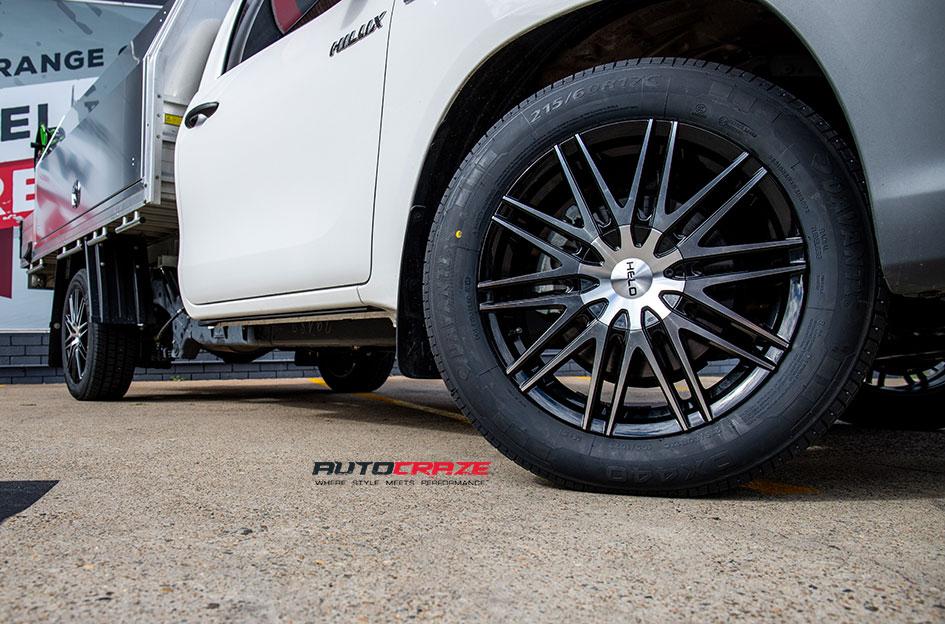 TOYOTA HILUX N80 4WD HE880 GLOSS BLACK MACHINED FACE